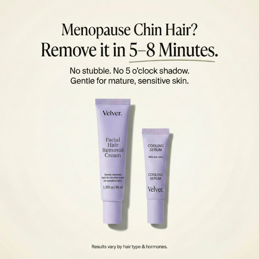 Velver — Hair Removal Cream for Menopause Chin & Upper-Lip Hair (45+)