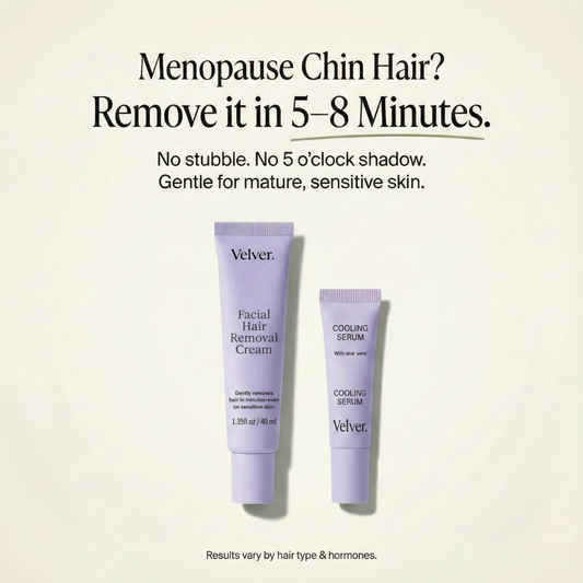 Velver — Hair Removal Cream for Menopause Chin & Upper-Lip Hair (45+)