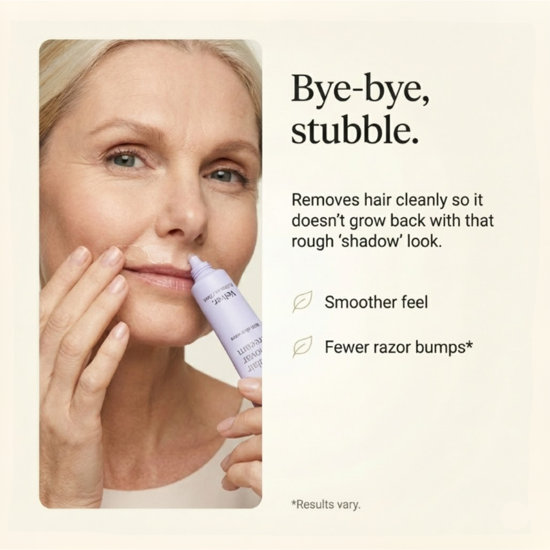 Velver — Hair Removal Cream for Menopause Chin & Upper-Lip Hair (45+)