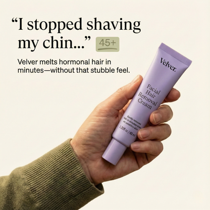 Velver — Hair Removal Cream for Menopause Chin & Upper-Lip Hair (45+)